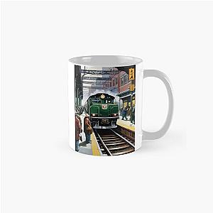 The atmosphere of the train station during rush hour Classic Mug.