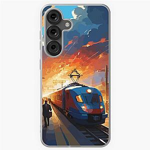 The atmosphere of train station during rush hour. Samsung Galaxy Case