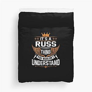 Russ Name T Shirt - Russ Things Name Gift Item Tee Duvet Cover