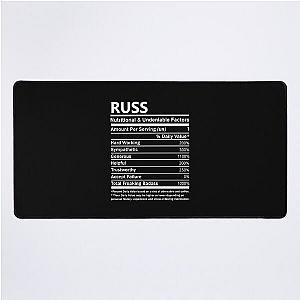 Russ Name T Shirt - Russ Nutritional And Undeniable Factors Gift Item Tee Desk Mat