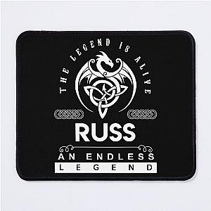 Russ Name T Shirt - Russ The Legend Is Alive - An Endless Legend Gift Item Tee Mouse Pad