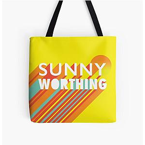 Sunny Worthing Graphic Square by Russ Iden Art All Over Print Tote Bag