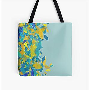 Pastel Leaves Graphic by Russ Iden Art All Over Print Tote Bag