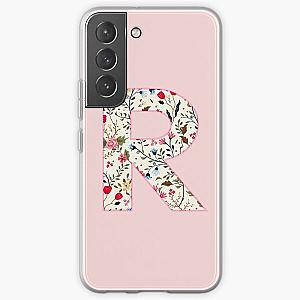 Pink Flower Floral Block R Rutgers Sticker Samsung Galaxy Soft Case RB0211