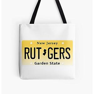 New Jersey RU License Plate All Over Print Tote Bag RB0211