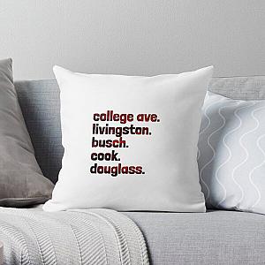 Rutgers Campuses Throw Pillow RB0211