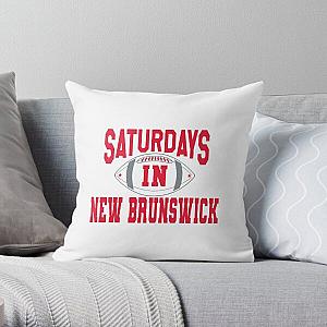 Rutgers Saturdays In New Brunswick Throw Pillow RB0211