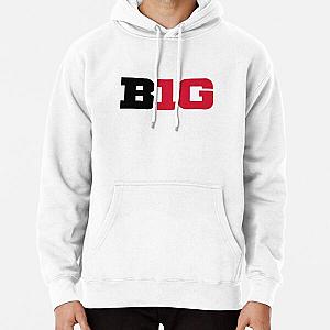 big ten logo- rutgers colors Pullover Hoodie RB0211