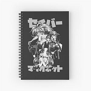 Les Marionettes Spiral Notebook (White)