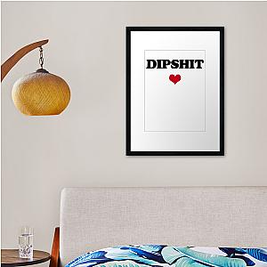 Sabrina Carpenter Merch Dipshit Framed print Premium Merch Store