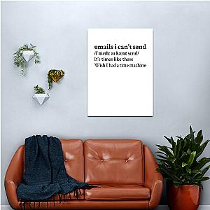 Sabrina Carpenter Emails I Can T Send Aesthetic Quote Lyrics Canvas Print Premium Merch Store