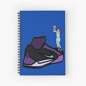 Sabrina Ionescu 1 Shoe Minimalist Spiral Notebook