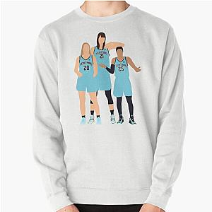 New York Liberty Sabrina Ionescu Han Xu Asia Durr Pullover Sweatshirt