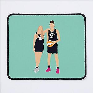 Sabrina Ionescu and Breanna Stewart NY Liberty WNBA Mouse Pad