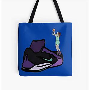 Sabrina Ionescu Shoe Minimalist All Over Print Tote Bag