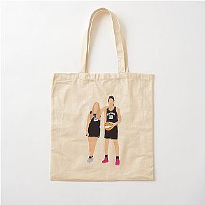 Sabrina Ionescu and Breanna Stewart NY Liberty WNBA Cotton Tote Bag