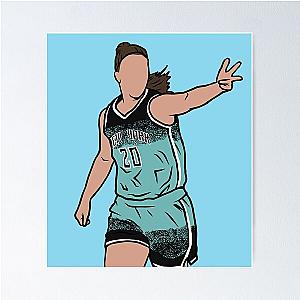 Sabrina Ionescu 3Point Celebration Poster