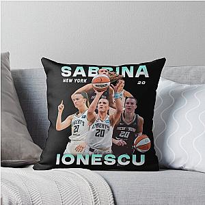 Sabrina Ionescu Throw Pillow