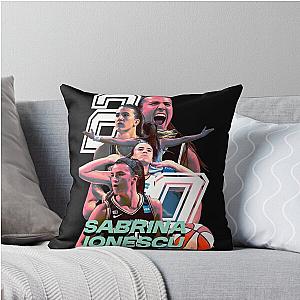 Sabrina Ionescu Throw Pillow