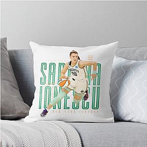 Sabrina Ionescu Throw Pillow