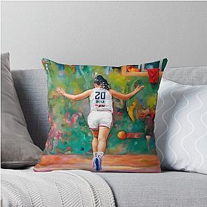 Sabrina Ionescu  Paint Throw Pillow