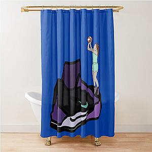 Sabrina Ionescu Shoe Minimalist Shower Curtain