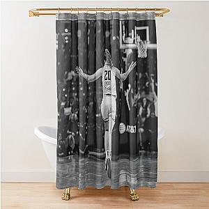 Sabrina Ionescu Black Shower Curtain
