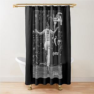 Sabrina Ionescu - Black Shower Curtain