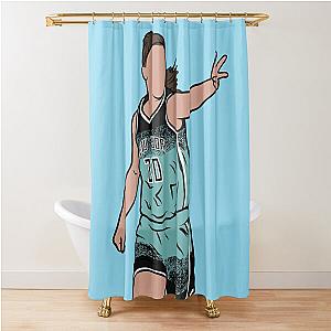 Sabrina Ionescu 3 Point Celebration Shower Curtain
