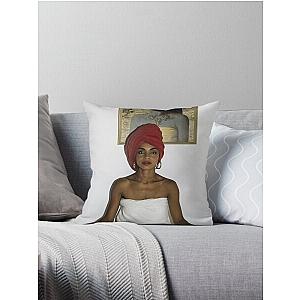 Relax sade pose Throw Pillow