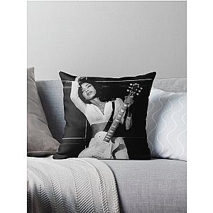 Guitar sade photo aesthetic Throw Pillow