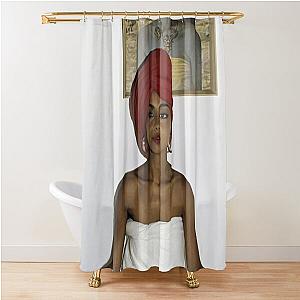 Relax sade pose Shower Curtain