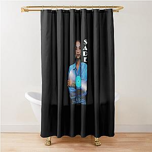 Sade Homage , Sade Singer , Vintage Retro Tee Shirt gift Shower Curtain