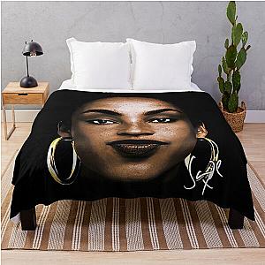 Sade Diamond Vintage Singer Tour Concert Throw Blanket