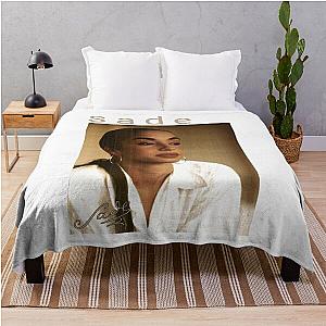 Sade Adu Music Band Jazz Pop Vintage Signature Retro 80s 90s Bootleg Rap Style Throw Blanket