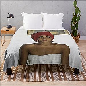 Relax sade pose Throw Blanket