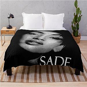 Sade Singer Portrait Vintage Art Throw Blanket