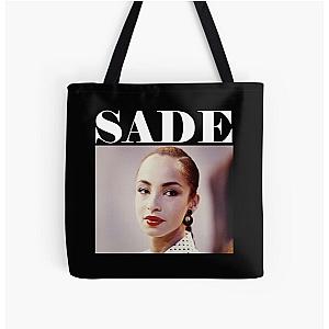 80s SADE on black All Over Print Tote Bag