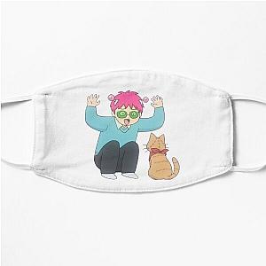 Saiki K - a simp for cats Flat Mask RB0307