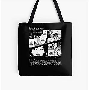 Kurumi Saiki The Disastrous Life of Saiki K Saiki Kusuo no Sainan Manga Text Design All Over Print Tote Bag RB0307