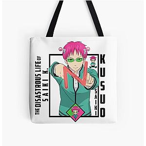 The Disastrous Life of Saiki K. - Saiki Kusuo All Over Print Tote Bag RB0307