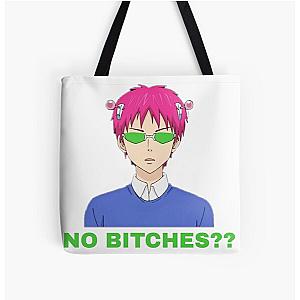 Saiki K | The disastrous life of Saiki K No -bitches All Over Print Tote Bag RB0307