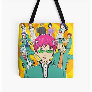 The Disastrous Life of Saiki K. Poster Designs All Over Print Tote Bag RB0307