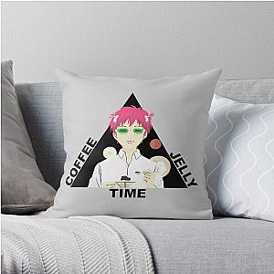 Coffee Jelly Time! - Saiki K Throw Pillow RB0307