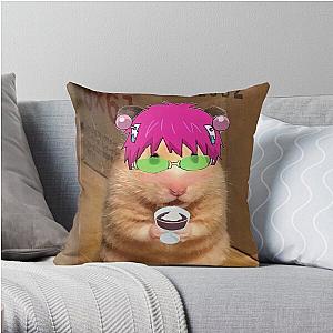 Saiki Kusuo hamster Throw Pillow RB0307