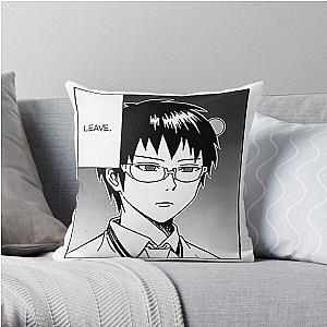 Saiki k - leave Throw Pillow RB0307