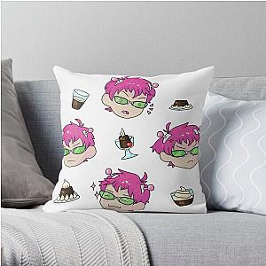 Saiki K Throw Pillow RB0307