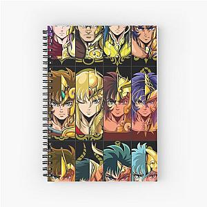 GOLD SAINTS KNIGHTS OF THE ZODIAC  Spiral Notebook