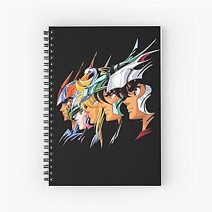 knights of the zodiac, seiya, ikki, Shiryu, Hyoga, Shun, saint seiya Spiral Notebook