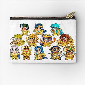 Gold Chibi Saint Seiya Knights Of the Zodiac. Zipper Pouch